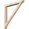 Ekena Millwork Traditional Traditional Smooth Bracket w/ Offset Brace, Douglas Fir, 5 1/2"W x 48"D x 48"H BKT0604X48X48TRA01SDF - alternate 1